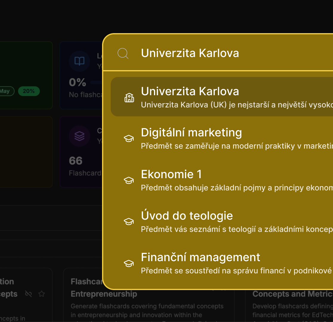 Chytré vyhledávání školních materiálů
