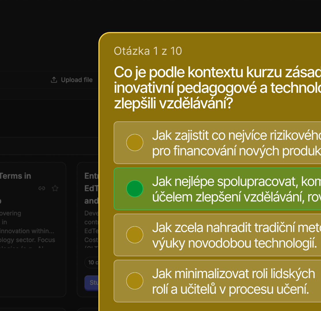 Připrav se na zkoušku s testy nanečisto